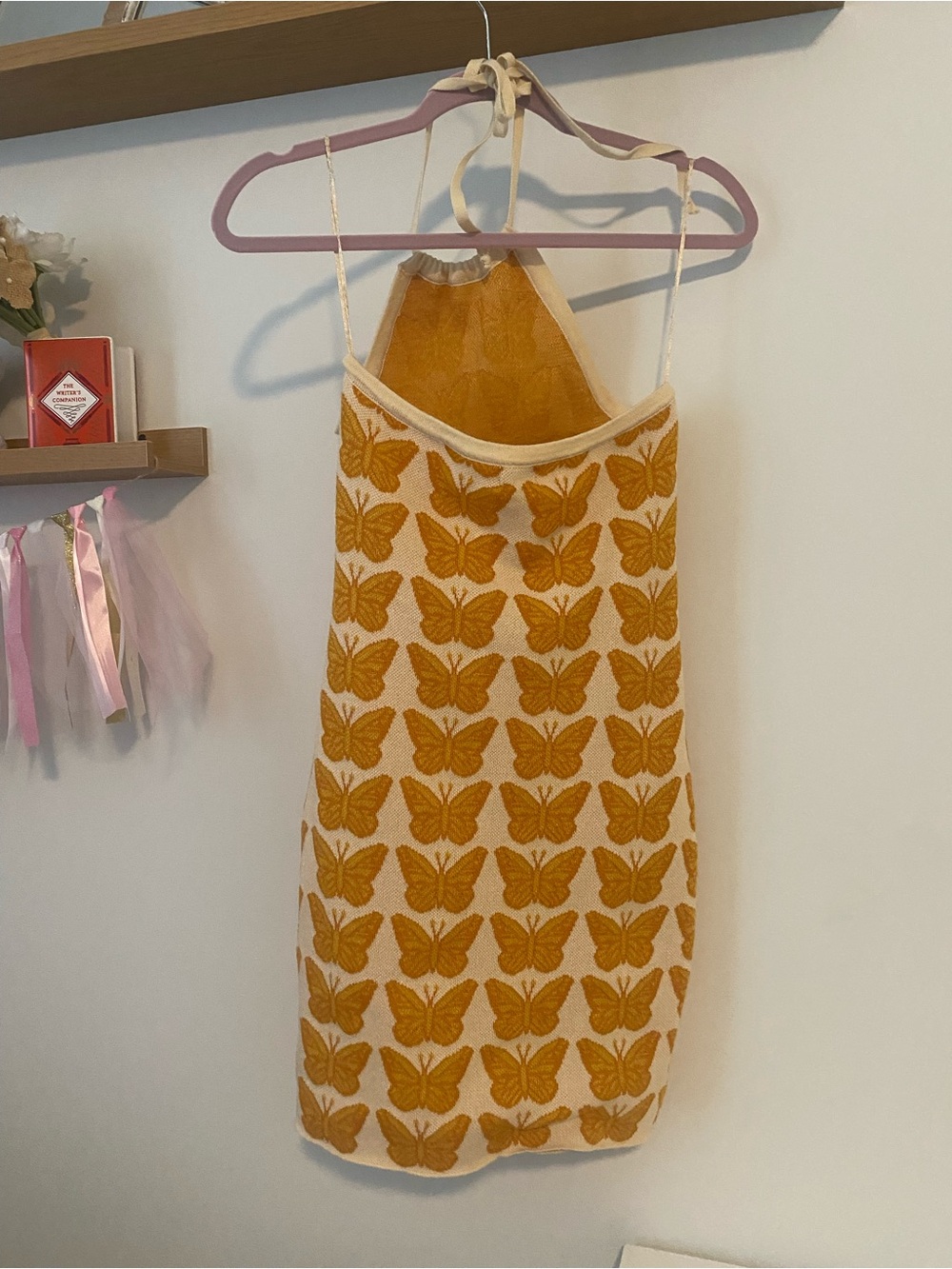 Halter Mini Dress with Butterfly Print - Picture 6 of 7